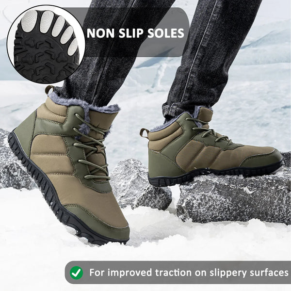 kaegreel winter barefoot shoes snow boots 31503 army green