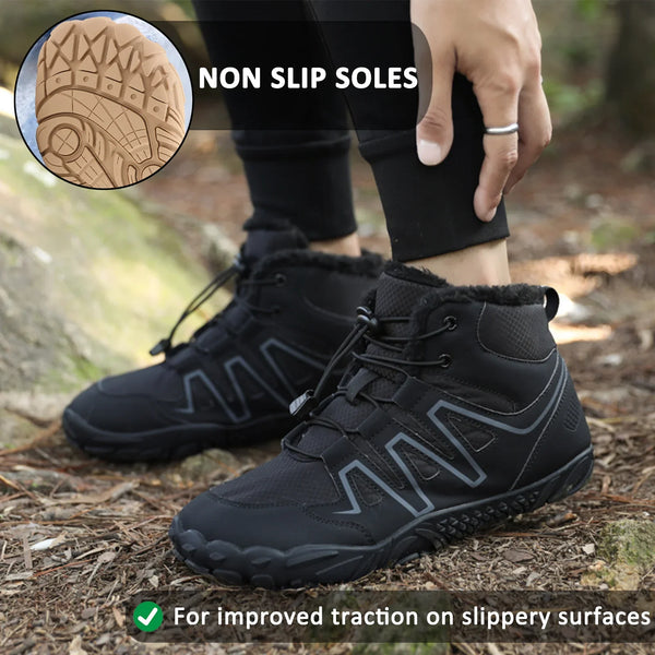 kaegreel winter barefoot shoes snow boots 31504 black