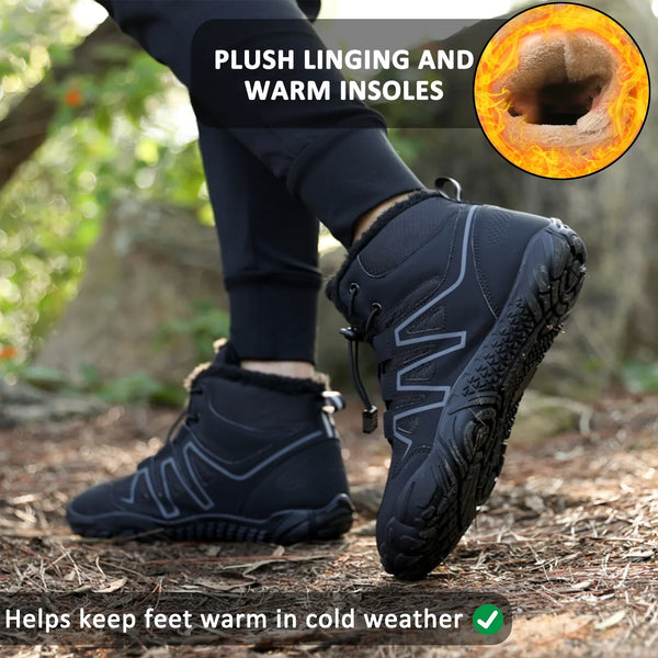 kaegreel winter barefoot shoes snow boots 31504 black