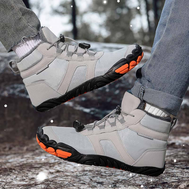 Outdoor Warm Flexible Fold-Resistant Snow Boots Non-slip & Waterproof Winter Barefoot Shoe (Unisex)