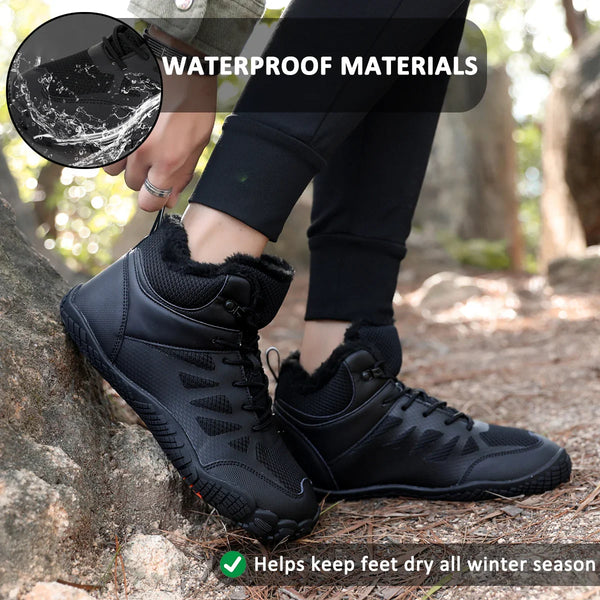 kaegreel winter barefoot shoes snow boots 31509 black