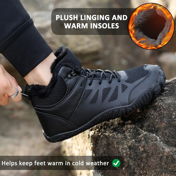 kaegreel winter barefoot shoes snow boots 31509 black