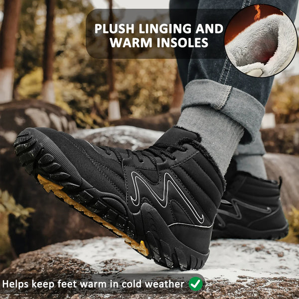 kaegreel winter barefoot shoes snow boots 31514 black