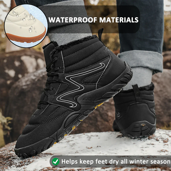kaegreel winter barefoot shoes snow boots 31514 black
