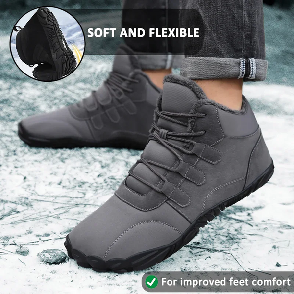 kaegreel winter barefoot shoes snow boots 31515 grey