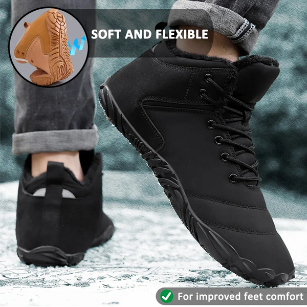 kaegreel winter barefoot shoes snow boots 31516 black