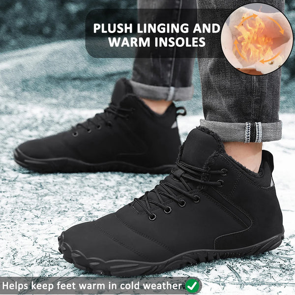 kaegreel winter barefoot shoes snow boots 31516 black