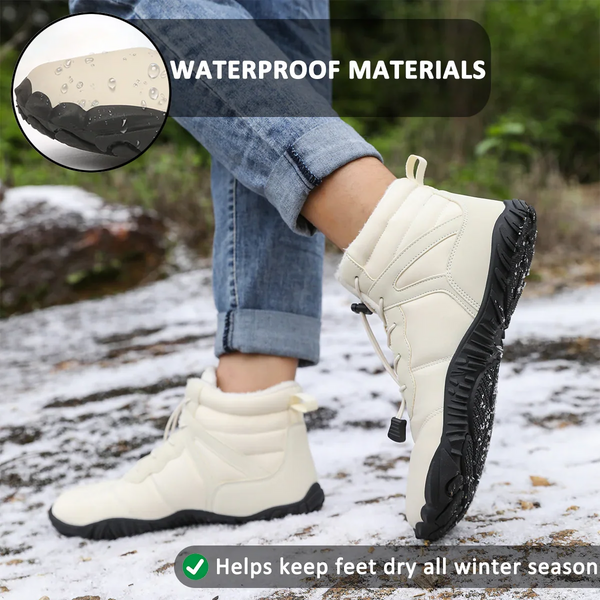 kaegreel winter barefoot shoes snow boots 31517 beige