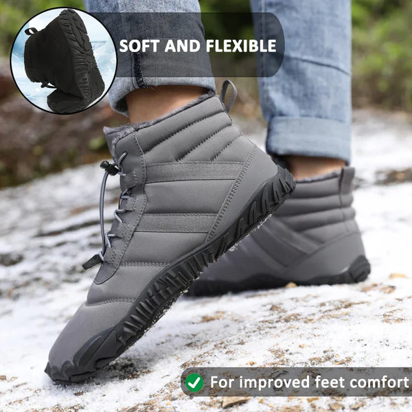 kaegreel winter barefoot shoes snow boots 31518 grey