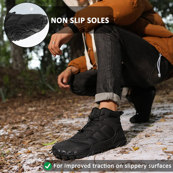 kaegreel winter barefoot shoes snow boots 31519 black