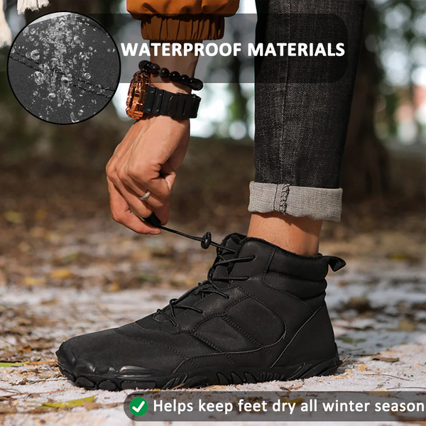 kaegreel winter barefoot shoes snow boots 31519 black