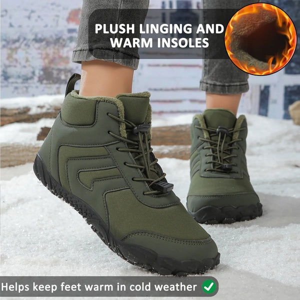 kaegreel winter barefoot shoes snow boots 31521 army green