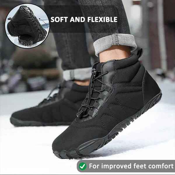 Botas de nieve zapatos de trekking resistentes al desgaste zapatos de senderismo calzado no deslizante e impermeable zapato descalzo de invierno (unisex)