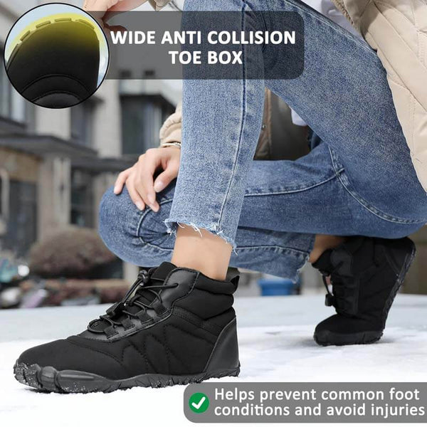 Botas de nieve zapatos de trekking resistentes al desgaste zapatos de senderismo calzado no deslizante e impermeable zapato descalzo de invierno (unisex)