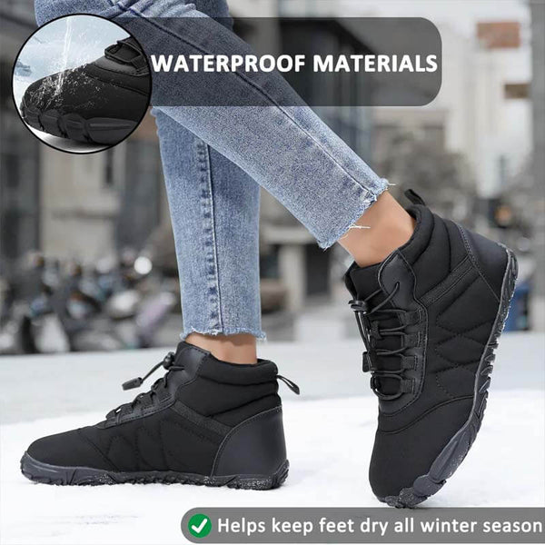 Botas de nieve zapatos de trekking resistentes al desgaste zapatos de senderismo calzado no deslizante e impermeable zapato descalzo de invierno (unisex)