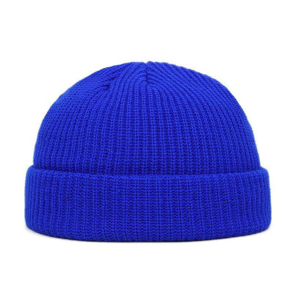 Unisex Solid Color Knitted Wool Hat Skull Cap Beanie