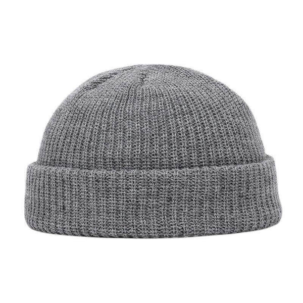Unisex Solid Color Knitted Wool Hat Skull Cap Beanie