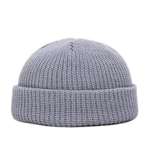 Unisex Solid Color Knitted Wool Hat Skull Cap Beanie