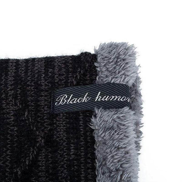 Sólido de color sólido para mujeres Knit Plus Velvet Fashion Beanie Sombreros para hombres Mantenga los sombreros cálidos unisex