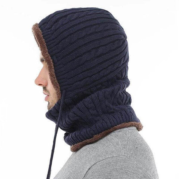 Mujeres hombres parejas multiusos pasamonte mascarilla de cara invierno tejido bufanda skullies gorros sombrero cuello calentador