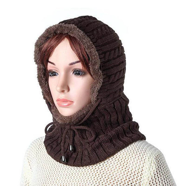 Mujeres hombres parejas multiusos pasamonte mascarilla de cara invierno tejido bufanda skullies gorros sombrero cuello calentador