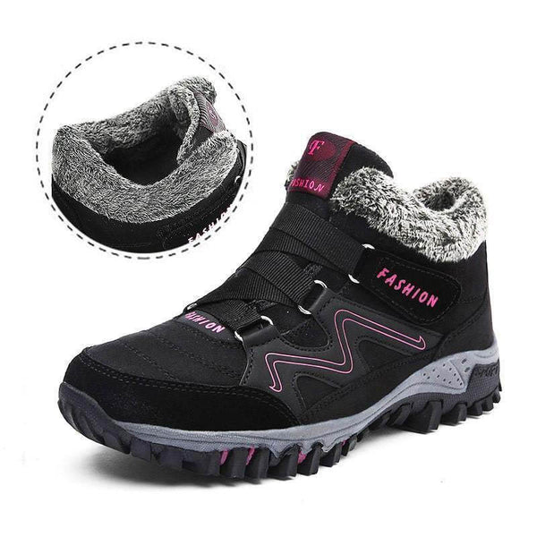 Kaegreel para mujer cómoda cálida impermeable gancho gancho tobillo botines