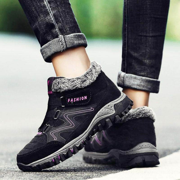 Kaegreel para mujer cómoda cálida impermeable gancho gancho tobillo botines