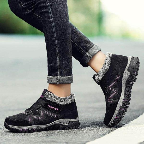 Kaegreel para mujer cómoda cálida impermeable gancho gancho tobillo botines