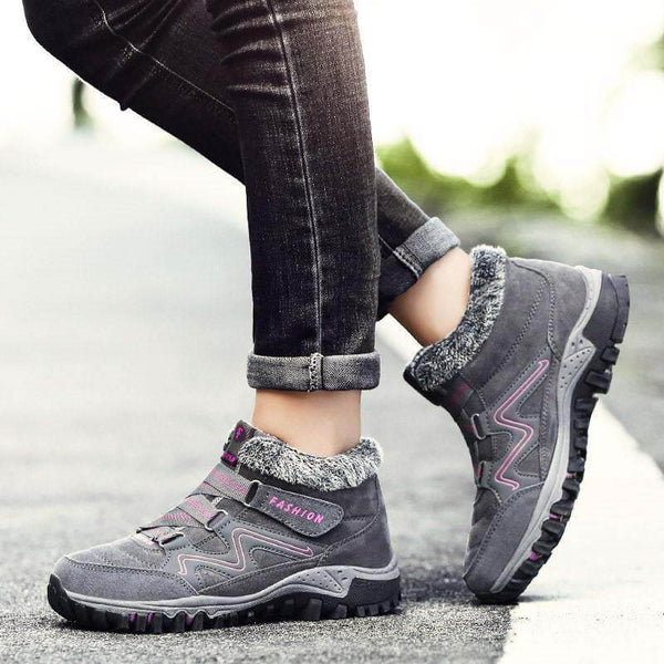 Kaegreel para mujer cómoda cálida impermeable gancho gancho tobillo botines