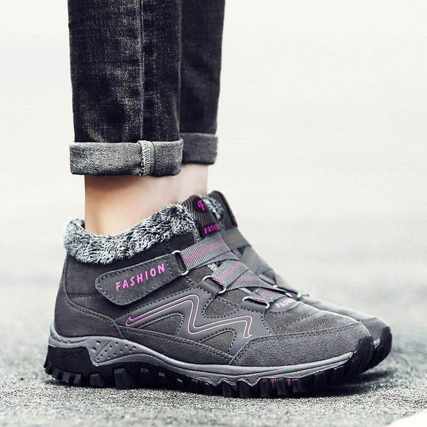 Kaegreel para mujer cómoda cálida impermeable gancho gancho tobillo botines