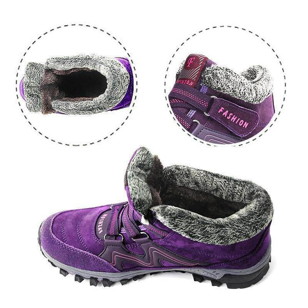 Kaegreel para mujer cómoda cálida impermeable gancho gancho tobillo botines