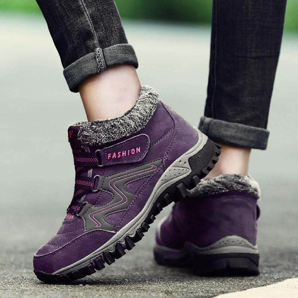 Kaegreel para mujer cómoda cálida impermeable gancho gancho tobillo botines