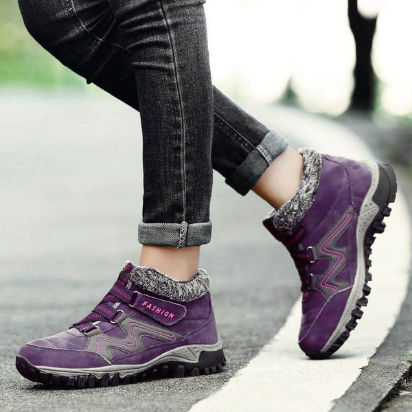Kaegreel para mujer cómoda cálida impermeable gancho gancho tobillo botines