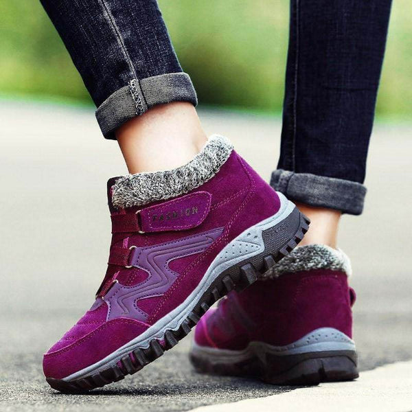 Kaegreel para mujer cómoda cálida impermeable gancho gancho tobillo botines