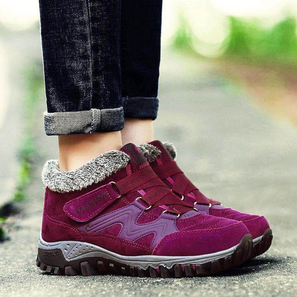 Kaegreel para mujer cómoda cálida impermeable gancho gancho tobillo botines