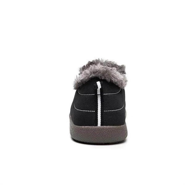 Botas de tobillo de nieve al aire libre con flauzo forrado de lujos al aire libre impermeables (se aconseja a las personas con pies anchos/gruesos/arqueados que elijan un zapato más grande).