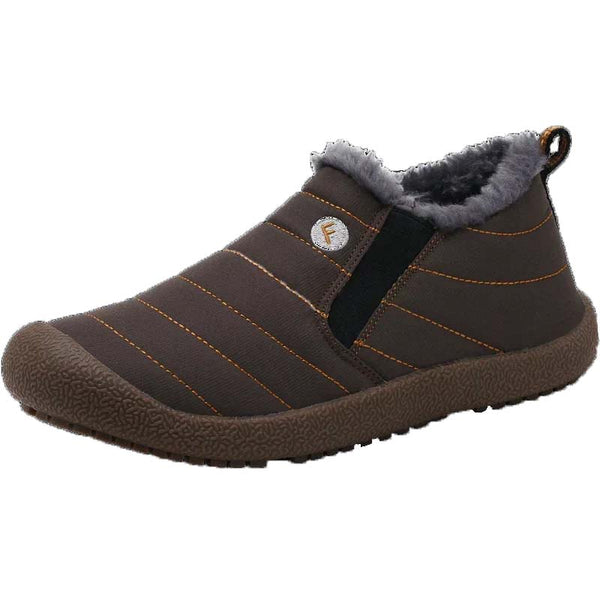 Botas de tobillo de nieve al aire libre con flauzo forrado de lujos al aire libre impermeables (se aconseja a las personas con pies anchos/gruesos/arqueados que elijan un zapato más grande).