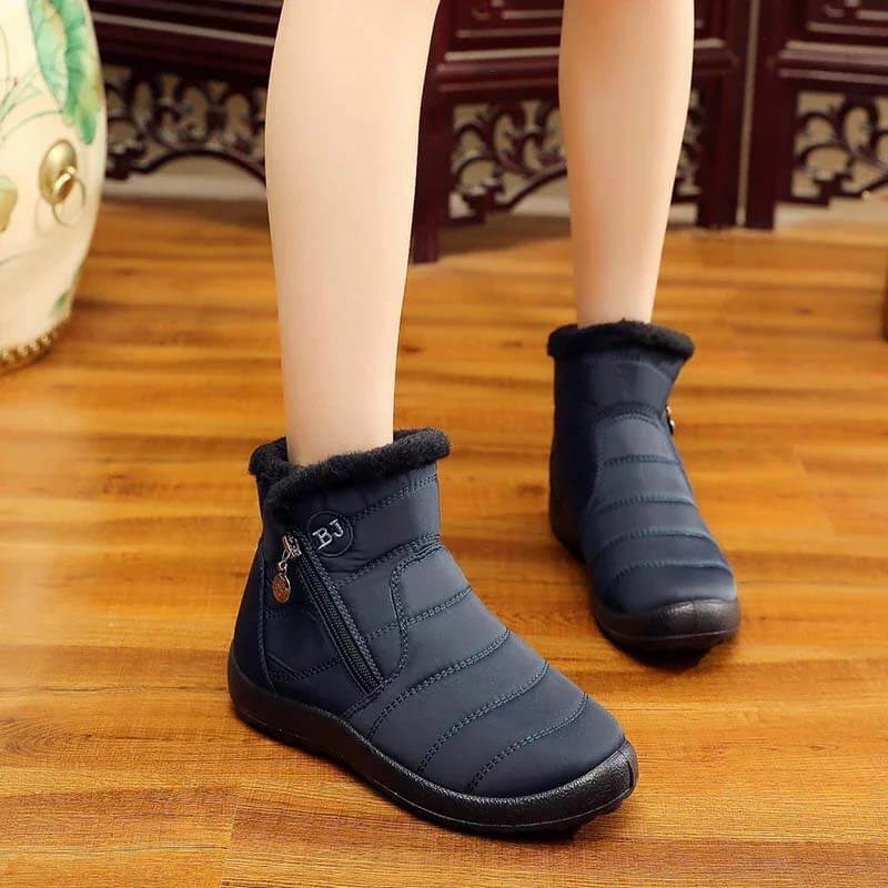 Femmes Hiver Railshoes Chaussures en coton imperméable en peluche épaisse