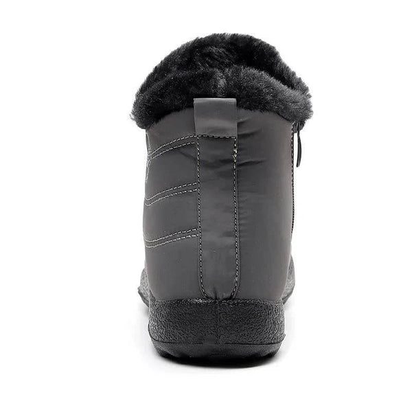 Mujeres de invernada de nieve de invierno zapatos de algodón impermeables gruesos