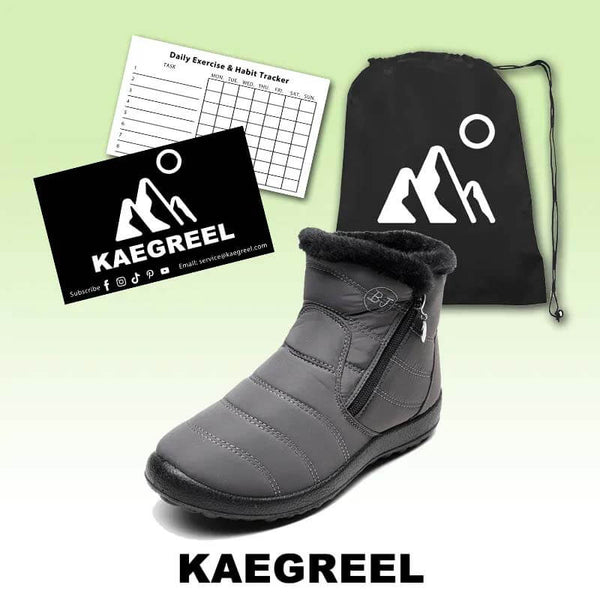 Mujeres de invernada de nieve de invierno zapatos de algodón impermeables gruesos