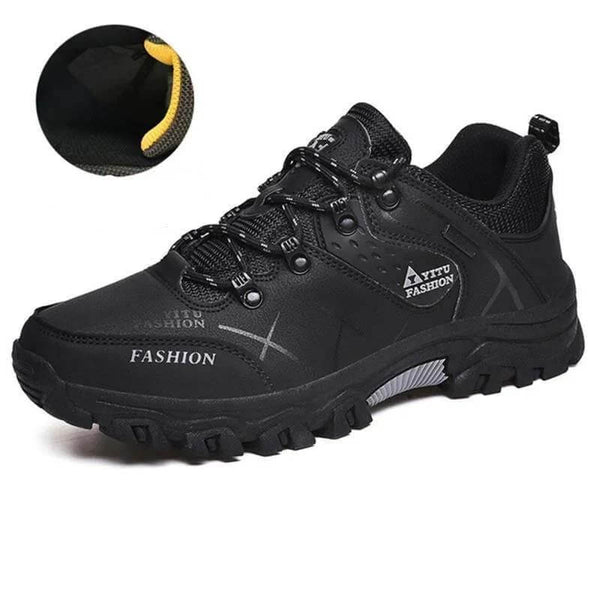 Kaegreel Hombres al aire libre Non Slip Lace Up Faging Climbing Hocking Zapatos