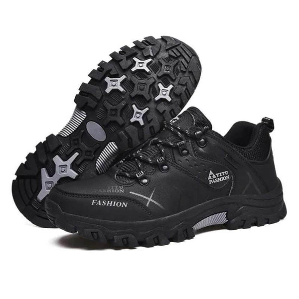 Kaegreel Hombres al aire libre Non Slip Lace Up Faging Climbing Hocking Zapatos