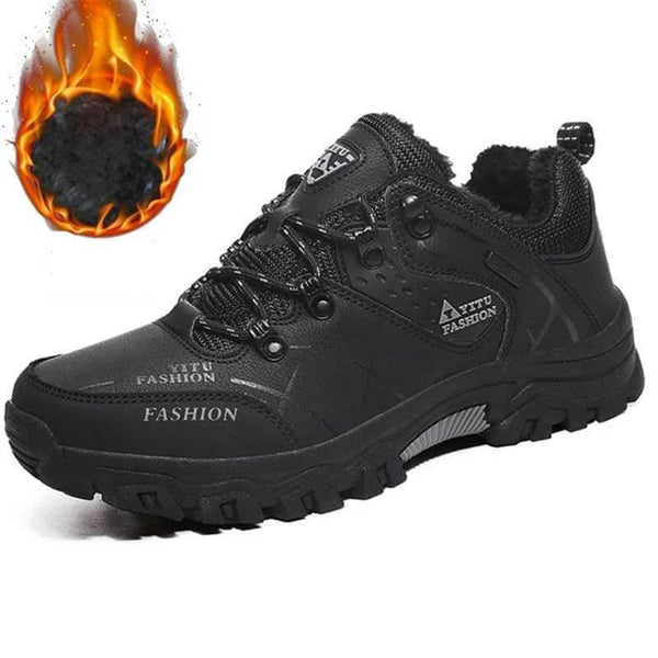 Kaegreel Hombres al aire libre Non Slip Lace Up Faging Climbing Hocking Zapatos
