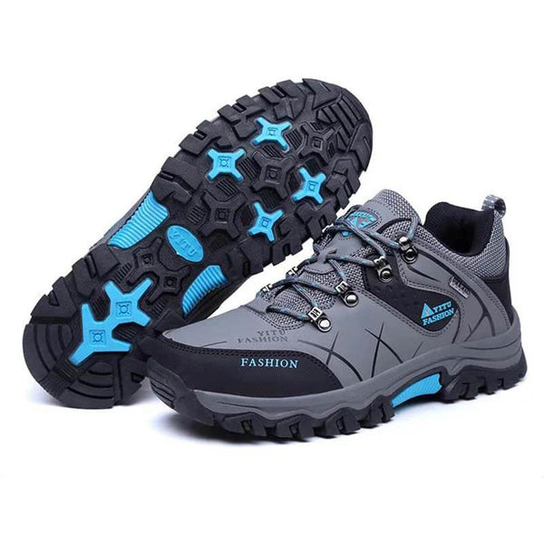 Kaegreel Hombres al aire libre Non Slip Lace Up Faging Climbing Hocking Zapatos