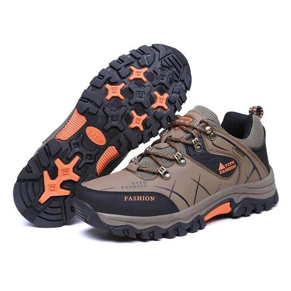 Kaegreel Hombres al aire libre Non Slip Lace Up Faging Climbing Hocking Zapatos