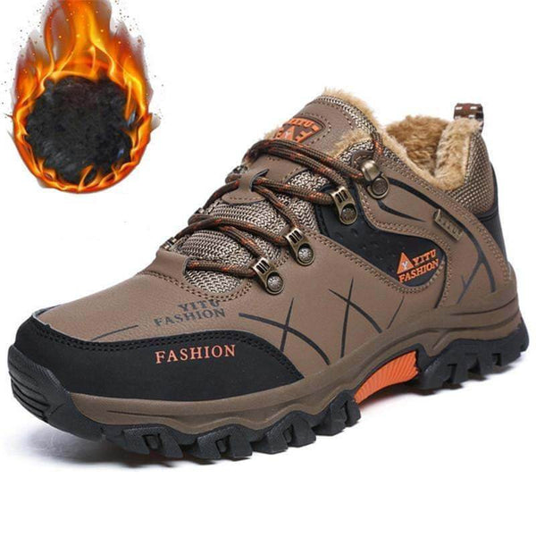 Kaegreel Hombres al aire libre Non Slip Lace Up Faging Climbing Hocking Zapatos