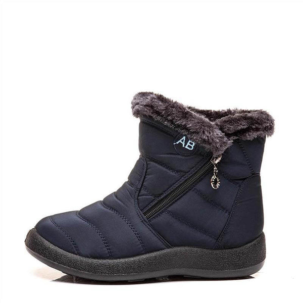 Mujeres Botas de nieve de invierno Tobillo Botas cortas Slip On Woming Women Women Women Tobles Fuerzas Fuera de piel