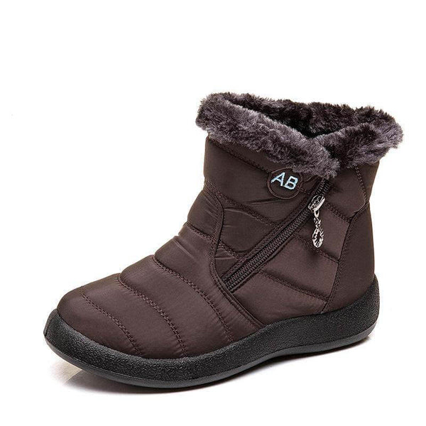 Mujeres Botas de nieve de invierno Tobillo Botas cortas Slip On Woming Women Women Women Tobles Fuerzas Fuera de piel
