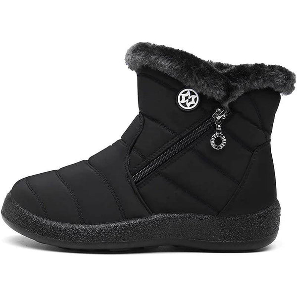 Botas de invierno para mujeres Botas de nieve con forrado impermeable zapatos de invierno botas de eje corto de invierno zapatos