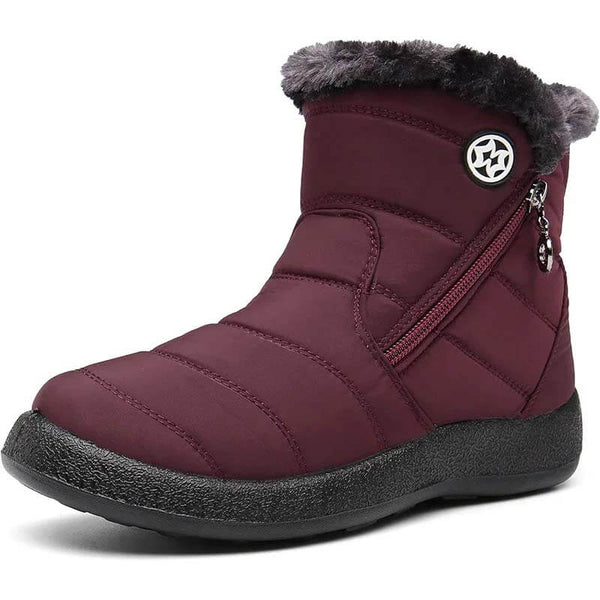 Botas de invierno para mujeres Botas de nieve con forrado impermeable zapatos de invierno botas de eje corto de invierno zapatos